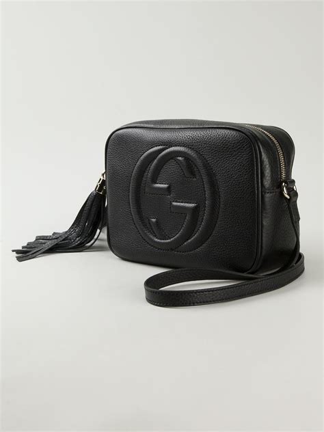 gucci zwart tas|gucci leather handbags.